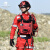 新式森林消防服套装应急抢险救援服作训服耐磨工作服套装男 红色上衣裤子 XS16090100斤