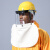 众森维特透明防护面罩安全帽面屏电焊打磨防冲击耐高温防飞溅安全防尘面具 黄色安全帽+PC进口面屏1.5mm加厚
