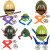 儿童节玩具面具套装忍者神龟龟壳cos道具头罩刀 忍者神龟叉子(2把)