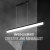 妙普乐LED长条灯现代简约办公室吊灯创意个性商业照明吧台饭厅办公灯具 80cm白光16瓦