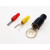 定制适用黄绿红蓝黑白色接线端子保护套 相色套橡胶软色套 铜接线端子绝缘套管 1.5平方