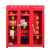 微型消防站消防柜消防器材全套建筑工地柜灭火箱消防展示柜应急柜 02式1.6米三人顶配套餐 (加厚款)