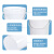 密封白色塑料桶圆桶级工业涂料包装桶方形桶小白桶5L10kg20升 20L白色压盖桶（级）