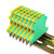 奎神电力（KUICC）UK黄绿地线端子双色电压导轨接地端子排 ST4-PE端子1片 