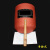 京汇莱上海宝瑚牌电焊帽 焊接面罩红钢纸手持式头戴式加厚防烫 头戴式(铁皮镜框 1.2厚)