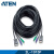 ATEN 宏正 2L-1015P 工业用15米PS/2接口切換器线缆 提供HDB及PS/2 信号接口(电脑及KVM切换器端) 		