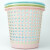 冰禹 BGA-421 商用垃圾篓 简约时尚纸篓 镂空垃圾桶 厨房卫生间塑料垃圾桶颜色随机（1个）