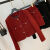 奈持羊绒半身裙高级感小香风时尚套装女秋冬新款气质加厚上衣+A字裙两 红色上衣 S 80-96斤