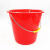 加厚耐摔红桶大容量手提塑料水桶洗衣桶泡脚钓鱼桶家用熟胶储水桶 绿色豪华桶7L26*22.5