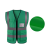 三茂反光安全背心定制logo建筑工地施工反光衣 针织布多口袋墨绿色