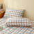 浪莎（LangSha）棉花床垫 全棉色织水洗新疆加厚夹棉床褥垫被家用双人床上用品 七彩格蓝 1.8*2.0m