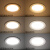 FSL佛山照明led筒灯射灯家用7.5公分嵌入式客厅卧室洞灯孔灯超亮 铝全白6寸20W暖黄开孔16-17cm