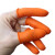 加厚防滑耐磨橡胶手指套护指防护一次性点钞翻纸纹绣乳胶手指头套 白色防滑M(100个装)