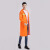 军诺*雨衣长款连体环卫反光PVC连脚 橘红双层长衣+双口袋