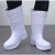 超轻泡沫雨靴卫生靴厨房耐油耐磨高筒靴子防滑水鞋酒店后厨家政 EVA白色水靴 37-38