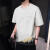 海澜之家 HLA2024新款夏季男潮流宽松服潮牌学生短袖T恤上衣圆领1 白色 M