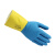 DELTAPLUS/代尔塔 201330 双色天然乳胶手套 VE330BJ 1副 蓝黄色 8.5码