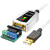 帝特usb转rs232/485/422串口转换器9针com光电隔离工业级DT-5119 TYPE-C+USB3.0转RS422/485线 5m