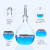 实验专用 高硼硅玻璃耐热耐高温耐酸碱比重瓶液体 密度瓶 固体 比重瓶 李氏比重瓶5/25/100ml 比重瓶100ml