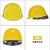 GJXBP安帽工地国标工程施工安建筑男领导电工加厚透气定制印字头盔 圆盔透气黄色旋钮帽衬