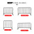 304不锈钢铁马护栏移动施工隔离栏定制地铁商场活动安全防护围栏 304（38/22管）1.2*2米