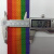 定制适用七彩虹织带编织带运动手工diy自制攀爬架室内婴儿童行李绑箱材料 五色彩虹带3.2CM 1.1mm厚 100米