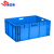 斯奈斯 EU箱物流箱周转箱收纳箱零件储物箱蓝色不带盖800*600*340