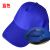 广告帽厨房防油烟帽卫生帽劳保车间工作帽鸭舌厨师帽头部防护 蓝色魔术贴调节