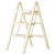 猎瑞梯子家用折叠伸缩加厚人字梯室内多功能楼梯三四步登高爬梯小梯凳 [典雅黑 ]四步梯-加宽型材-加