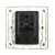 德力西CD860拉丝紫 墙壁开关电源插座 金属面板 一二三开五孔双切 空白面板