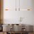 艾睿益长条餐厅吊灯现代简约意大利设计师款极简创意个性一字亚克力灯具