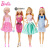 创京懿选1芭比娃娃玩具套装女孩公主设计搭配大礼盒单个可换装换衣服玩具 芭比时尚衣橱GBK12(含3套衣服) 芭比