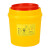 隽然 医疗利器盒黄色废垃圾桶袋一次性圆形多规格方形锐针筒盒加厚10只装科室诊所用 8L圆形（10只装）
