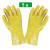 勋狸粑耐油耐酸碱 防水工业手套 加厚棉毛浸塑橡胶防护手套舒适内衬 佳护黄色浸塑5双价