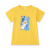 迪士尼炸街亲子装夏装一家三口全家装套装六一活动服运动会棉短袖t恤 黄色 上衣 90cm 男童