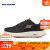 斯凯奇（Skechers）女子网面透气夏季撞色跑步鞋休闲舒适运动鞋 黑色 128275-BLK  37.5