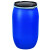 法兰桶加厚200L铁箍带盖子发酵密封桶级圆桶30升泔水化工塑料桶 60升敞口鱼桶