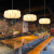 永智新中式LED客房卧室会所酒店展厅茶楼餐厅饭店楼梯灯具吊灯 米白色A直径30CM 偏浅