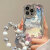 富典油画月亮花朵手机壳适用于苹果15/13/12/11华为mate60/nova9Pro荣耀90全包OPPO小米VIVO防摔电镀 电镀-DDQBW5085+S05手链 OPPO-RENO4
