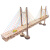 桥梁模型木制手工木质拼装中山桥模型 DIY手工制作材料组装拼图益 延安延河大桥