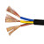 凤达 国标中型四芯多股软橡套线缆 YZ4*1平方 1米