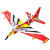 玛卡玛咖电动飞机玩具儿童泡沫小飞机航模模型拼装手抛充电户外战斗滑翔机 红色 儿童飞机 官方标配