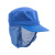 惠利得工作帽女防尘食品厂工帽卫生工厂帽子生产车间白色专用加工 浅蓝色头顶网-10只装