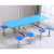 食堂餐桌椅不锈钢餐桌4人8人位学校食堂餐桌员工连体快餐桌椅组合 8人位 加固 全套不锈钢条凳