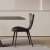 达曼舒尔现代意式简约黑色岩板餐桌椅组合家用小户型饭厅长方形岛台饭桌 黑色 一桌四椅 1.3米*80*75