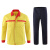秋季工作服套装中石化化工厂反光条安全劳保防护服男女 黄色 M