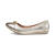 可汗（Cole Haan）女鞋 Tova Bow 24新款复古百搭一脚蹬女士休闲单鞋芭蕾舞蹈鞋 Gold Talca 35.5