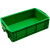 车间塑料周转箱灰色收纳盒小号长方形零件盒螺丝储物箱养龟箱 绿色大耳朵:500x290x135mm 加厚周转箱