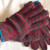 劳保手套 耐磨工作手套棉纱加厚干活防护防滑棉线手套 700克红花版加密