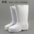 EVA男女水靴耐油靴防滑泡沫防夏季防滑水鞋厨房雨靴高筒 EVA水鞋白色(单靴) 36